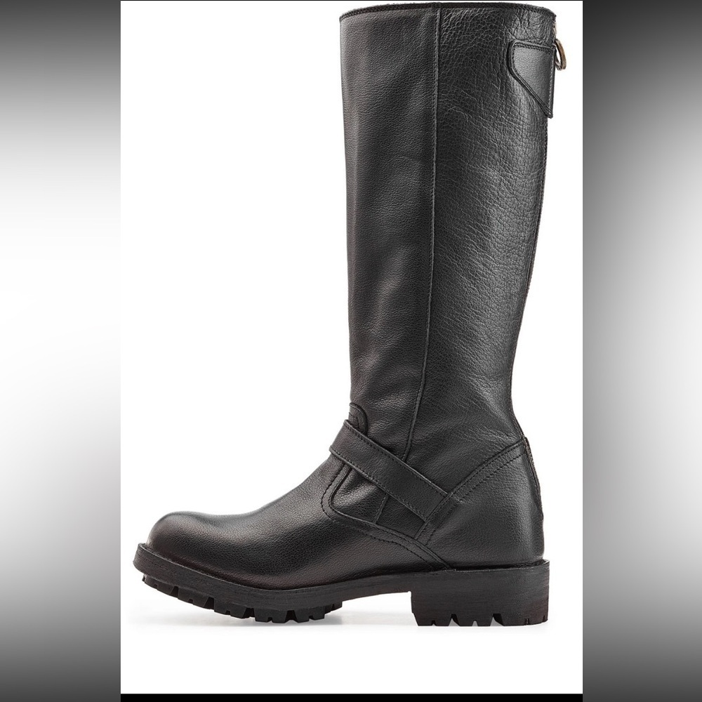 Fiorentini + Baker Women's Jules Jade D Leather Knee Riding Moto Zip Up Boots 6 - Picture 3 of 16